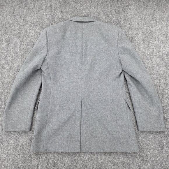 Vintage Levis Action Suit Blazer Mens 42R Gray Two Button Sta-Prest Jacket 70s - Picture 4 of 16